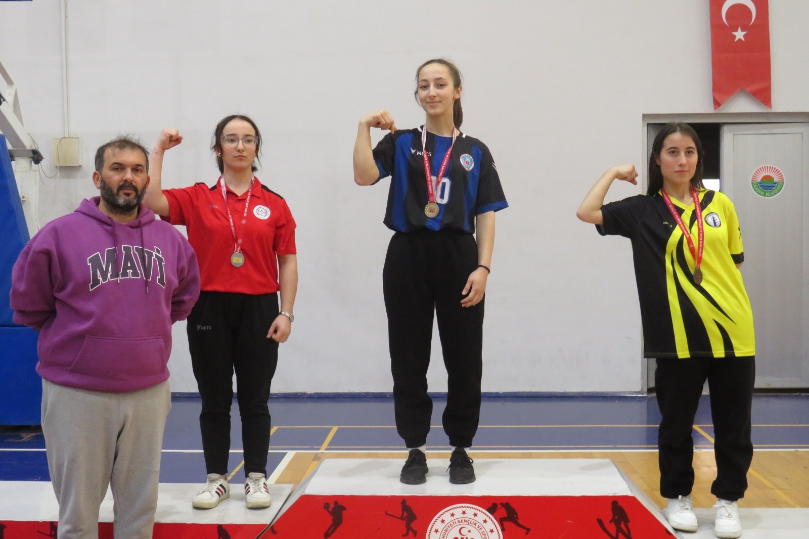 Samsun’da demir bilekler madalya için kapıştı