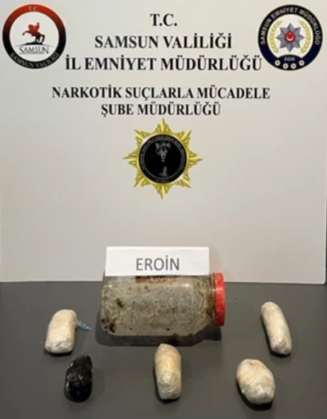 Samsun'da eroin ele geçirildi