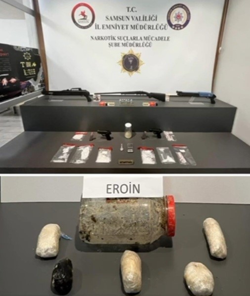 Samsun'da eroin ele geçirildi