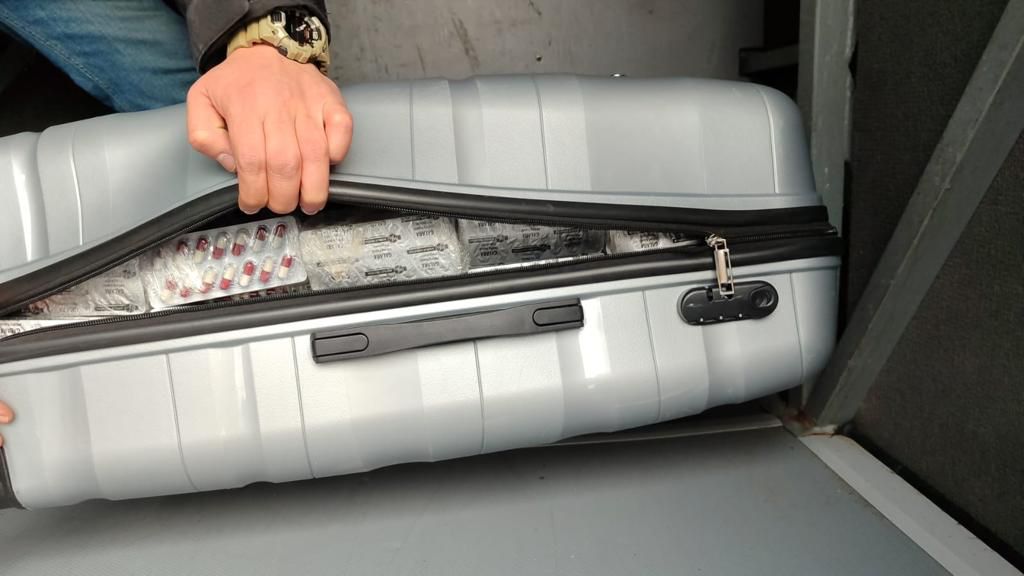 Samsun'da yolcu otobüsünde sentetik uyuşturucu ele geçirildi