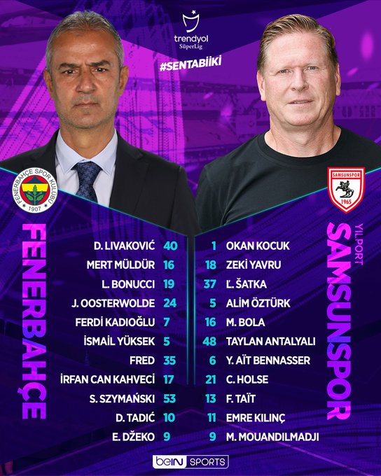 Samsunspor maçının ilk 11'i belli oldu