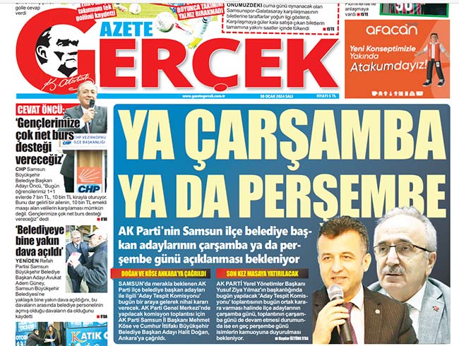 AK Parti Samsun İlçe Belediye Başkan adaylarını heran açıklayabilir!