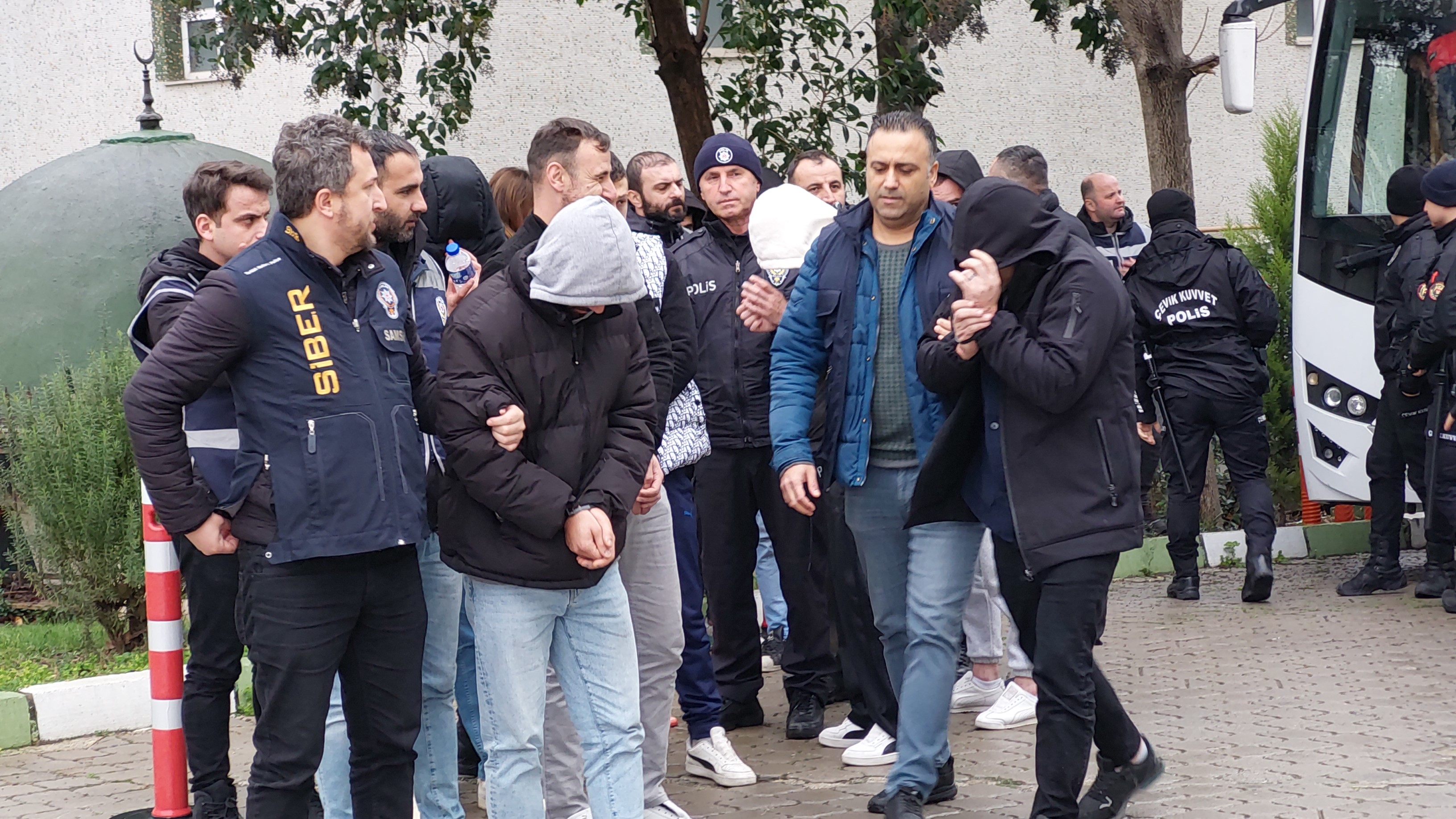 Samsun merkezli Sibergöz-21 operasyonu! Adliyedeler