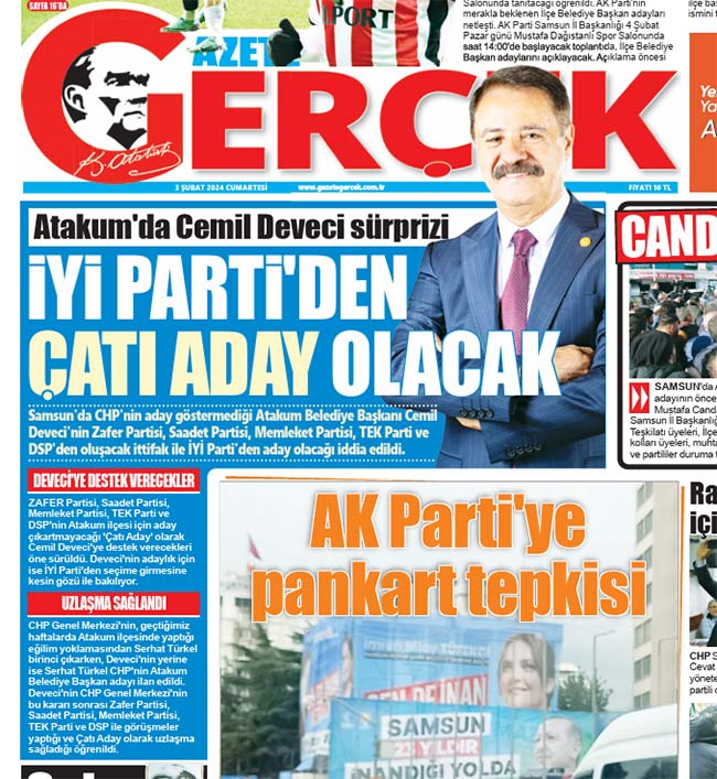 Samsun'da Cemil Deveci İYİ Parti ile nişan yüzüğü taktı