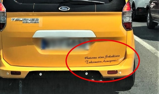 Samsun'da tebessüm ettiren araba arkası yazıları