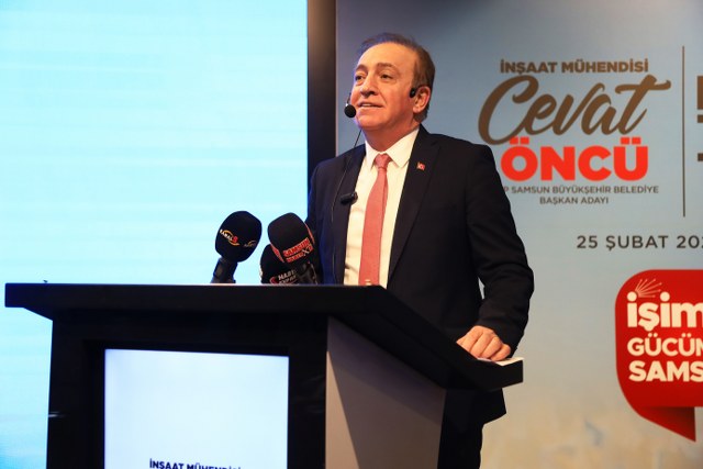 Samsun Büyükşehir Belediye Başkan adayı Cevat Öncü projelerini tanıttı