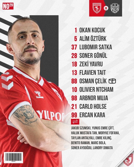 Samsunspor'un Ankaragücü karşısında ilk 11'i belli oldu