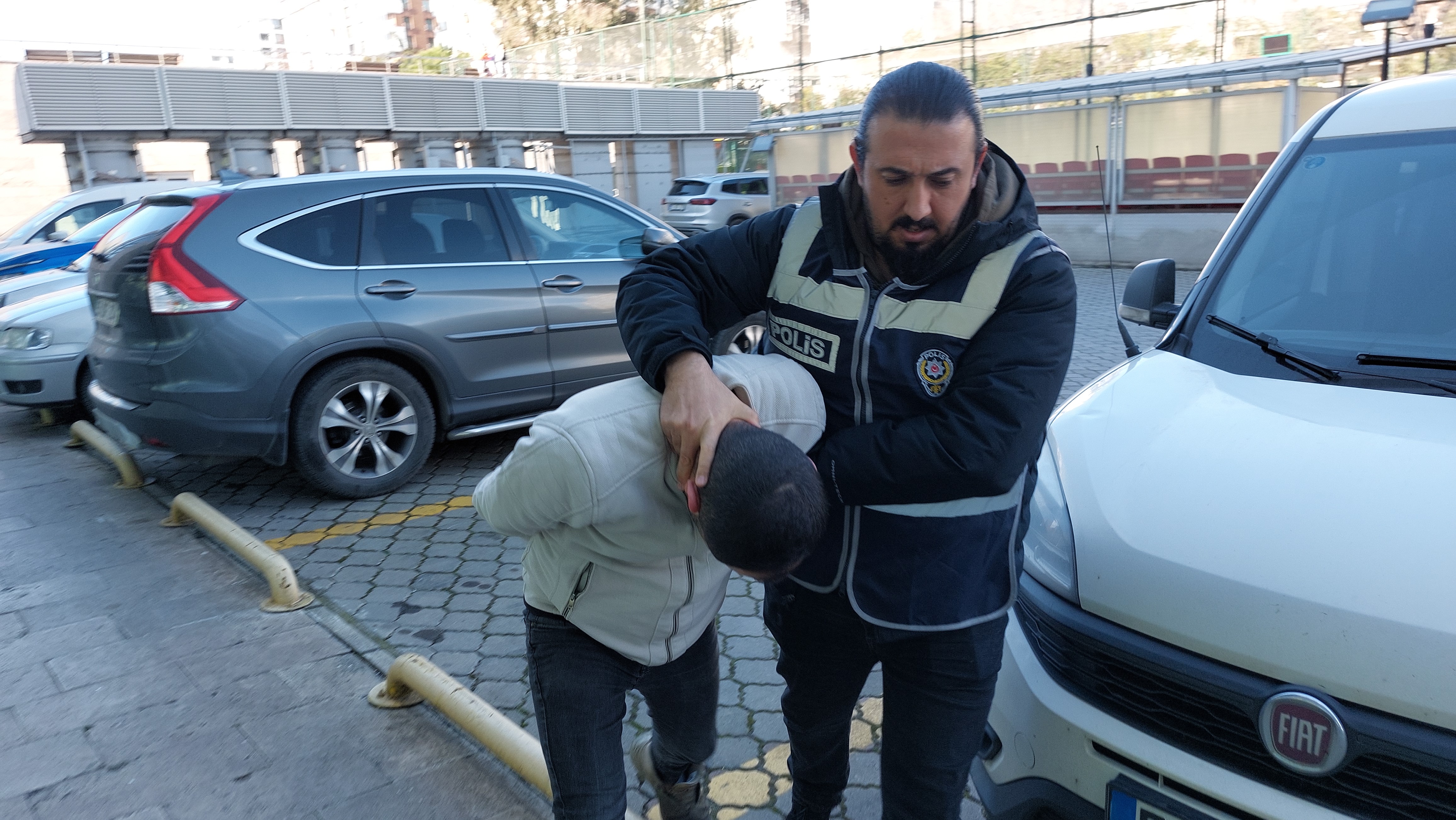 Samsun'da kar maskeli  gasp!