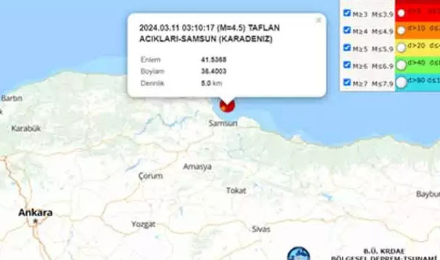 Karadeniz Fayı uyandı mı? Samsun'daki depremin şifreleri