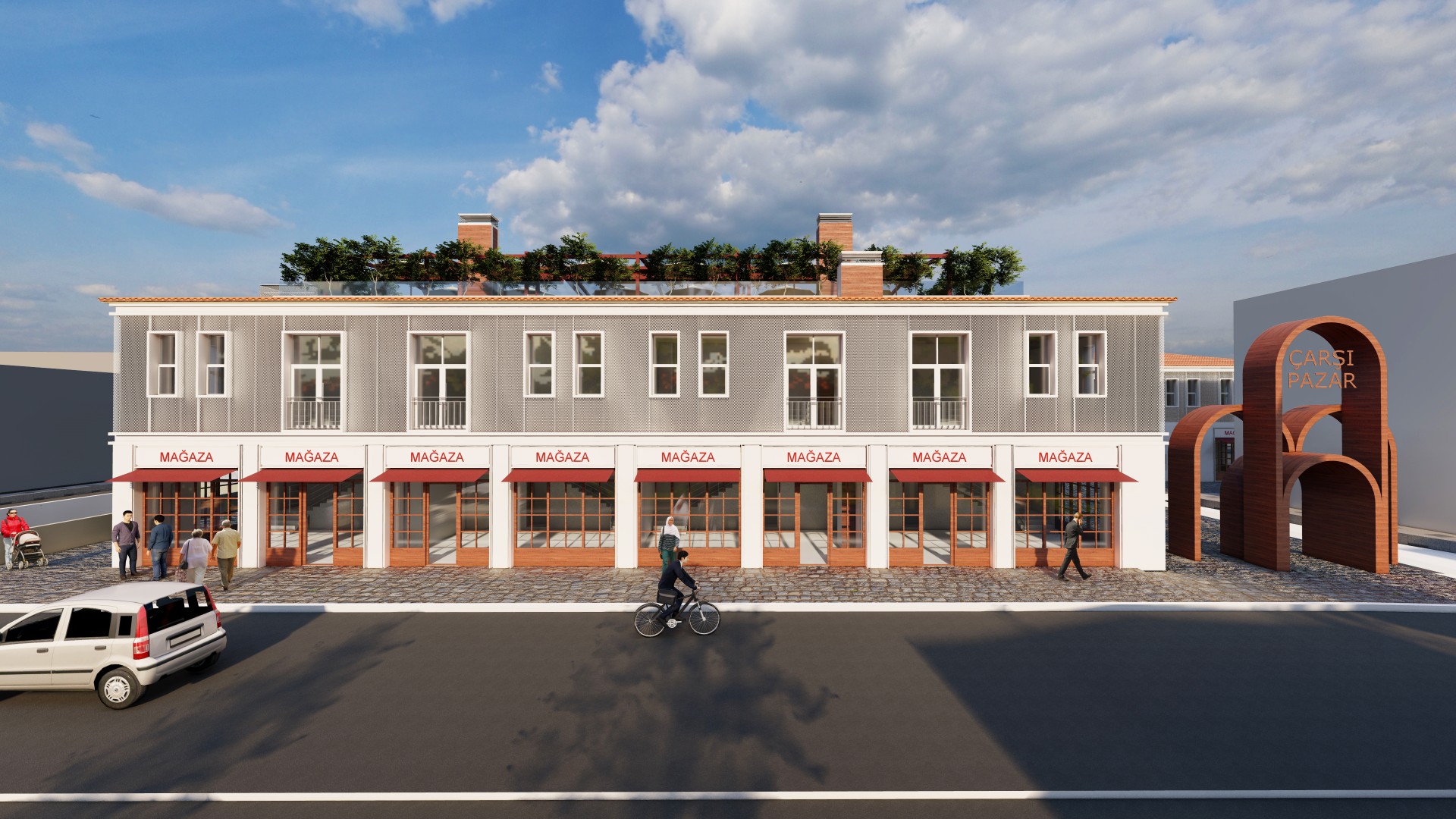 Samsun'da Belediye Ticaret Merkezi inşaatı hızla ilerliyor