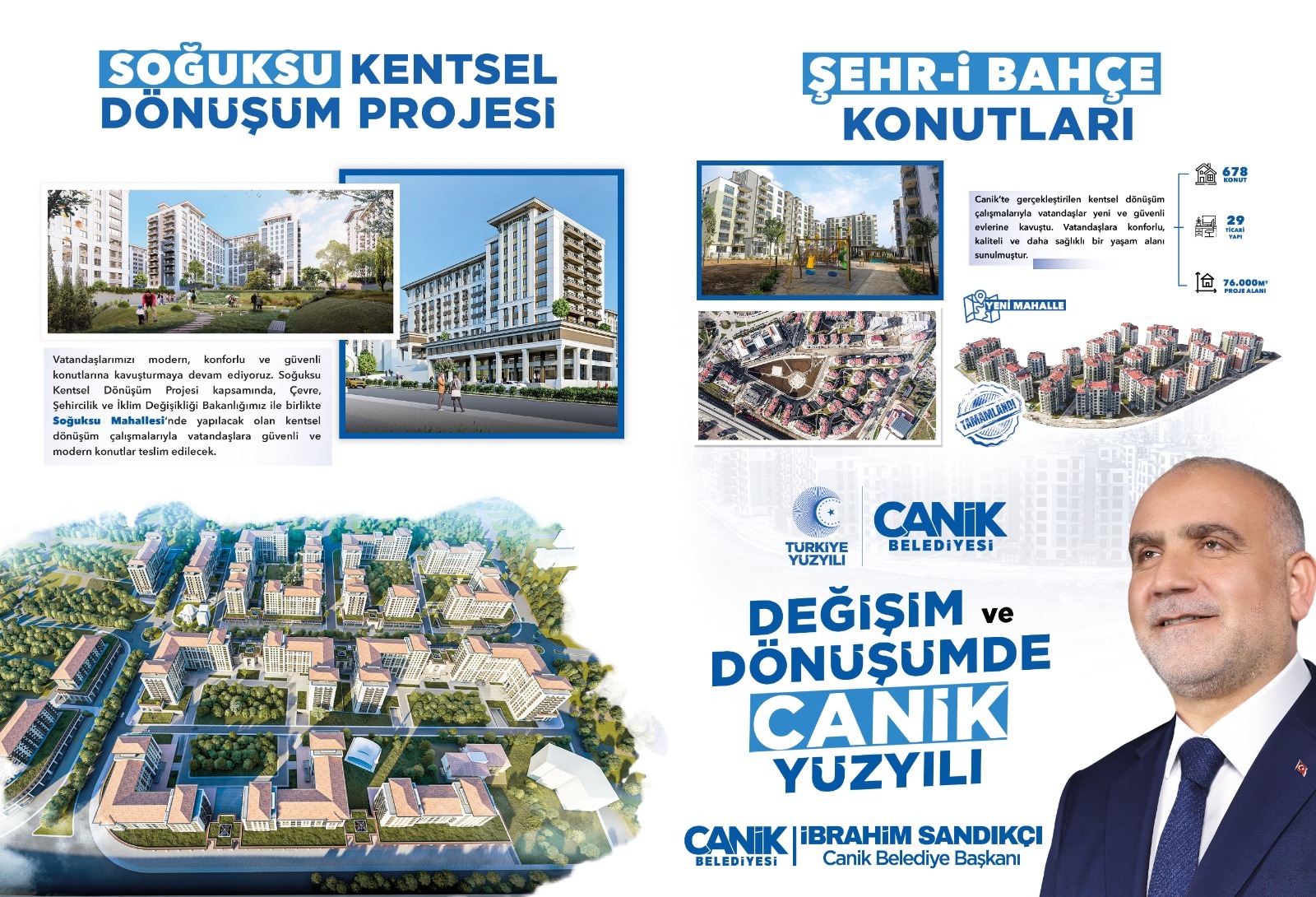 Samsun'un en büyük dönüşümü Canik'te