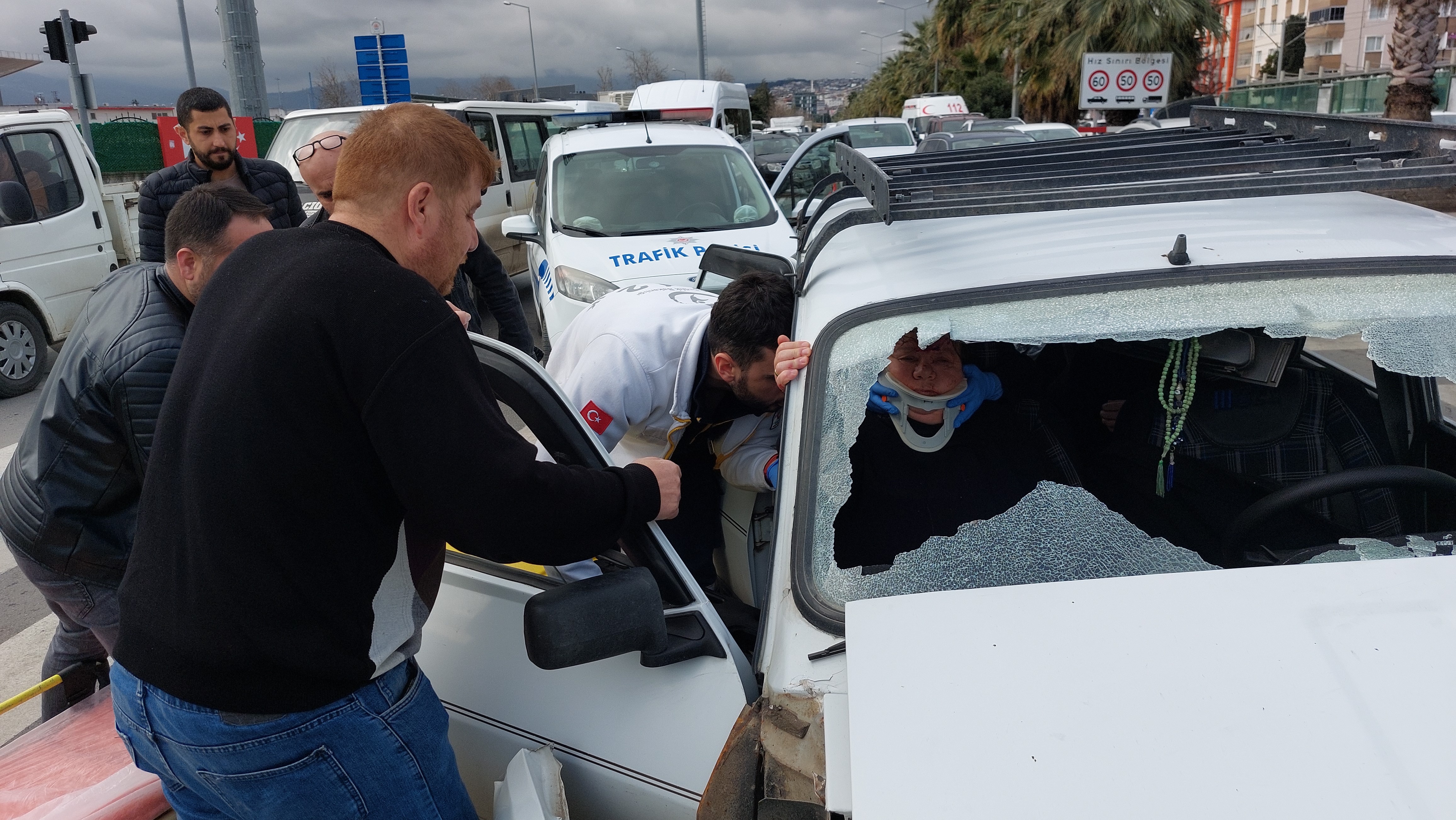 Samsun'da ameliyata giden kadın kaza geçirdi!