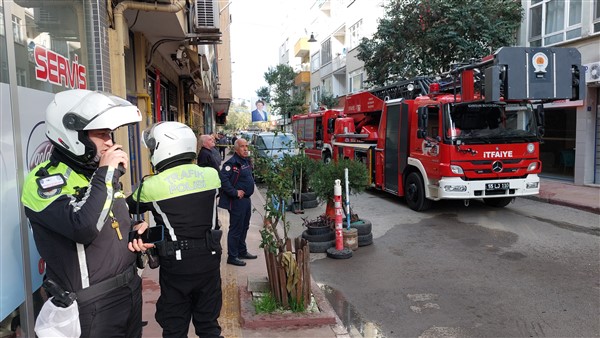 Samsun'da Iraklıların yaşadığı evde yangın çıktı