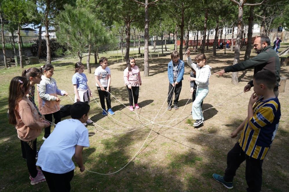 Samsun'da doğa ve hayvanlarla iç içe eğlenceli ders