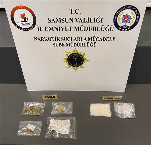 Samsun'da araçta zulalanmış uyuşturucu ele geçirildi