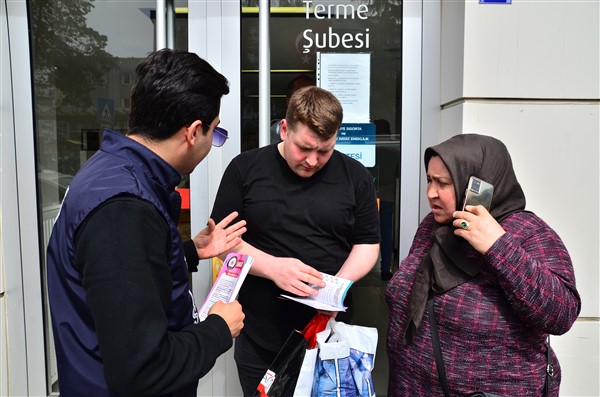 Polis ekiplerinden Terme'de dolandırıcılık uyarısı