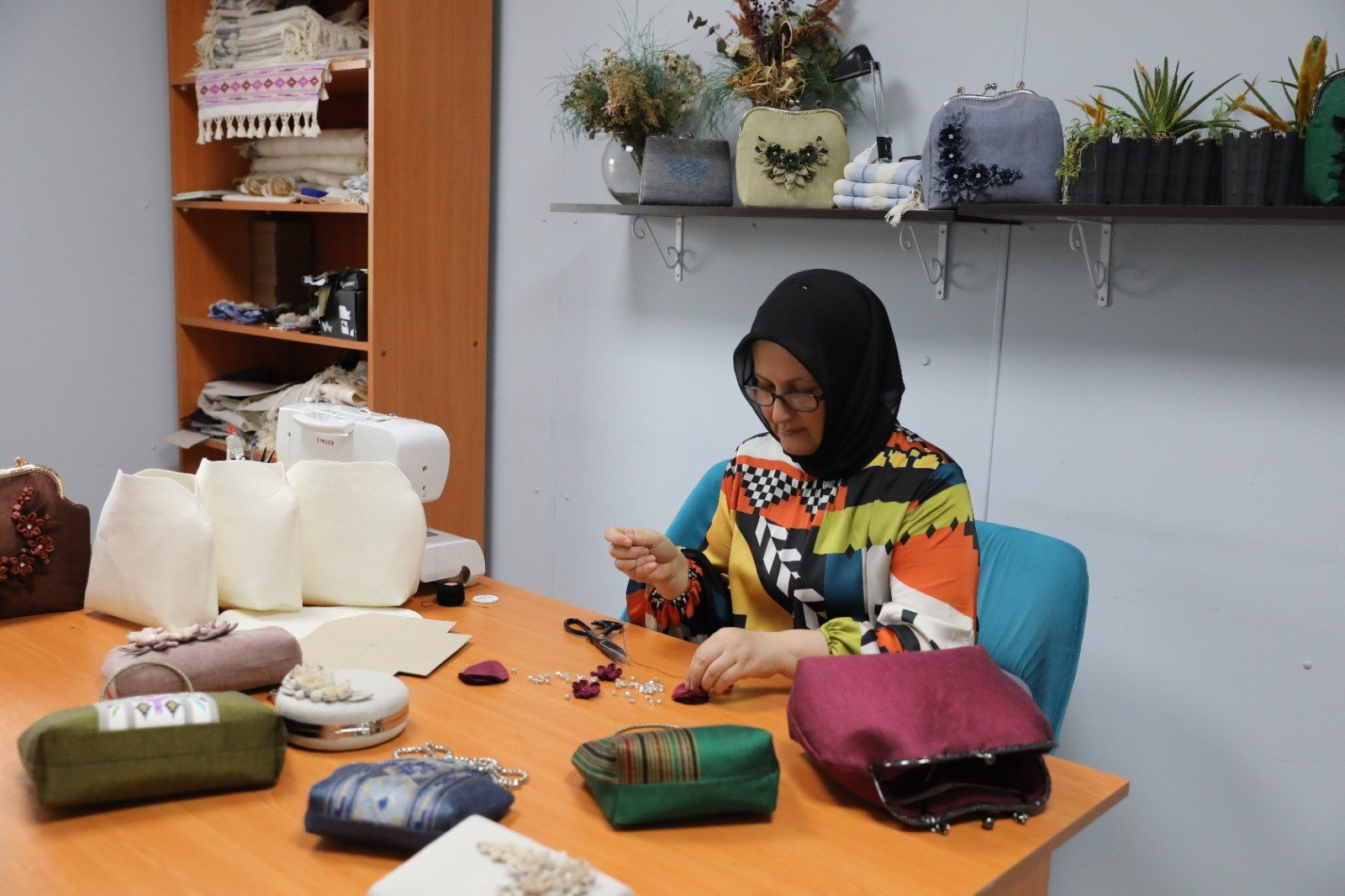 Samsun'da kenevirden üretilen çantalar Amerika’da satılıyor