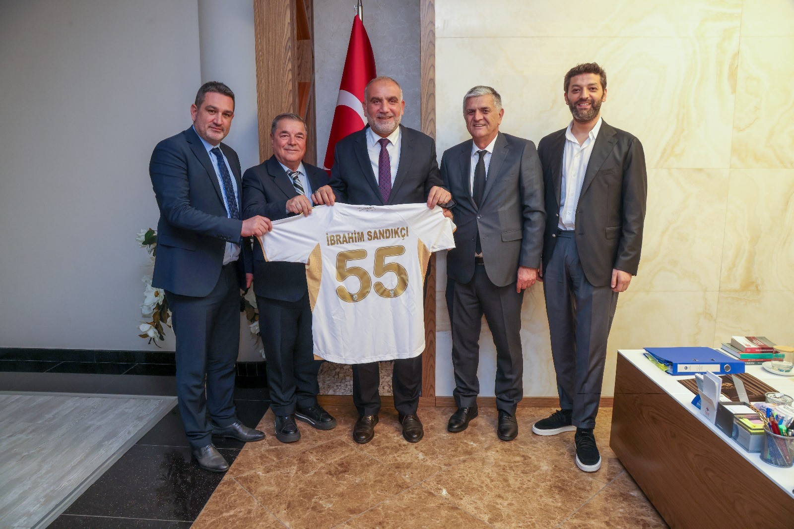 Samsunspor’dan İbrahim Sandıkçı’ya ziyaret 