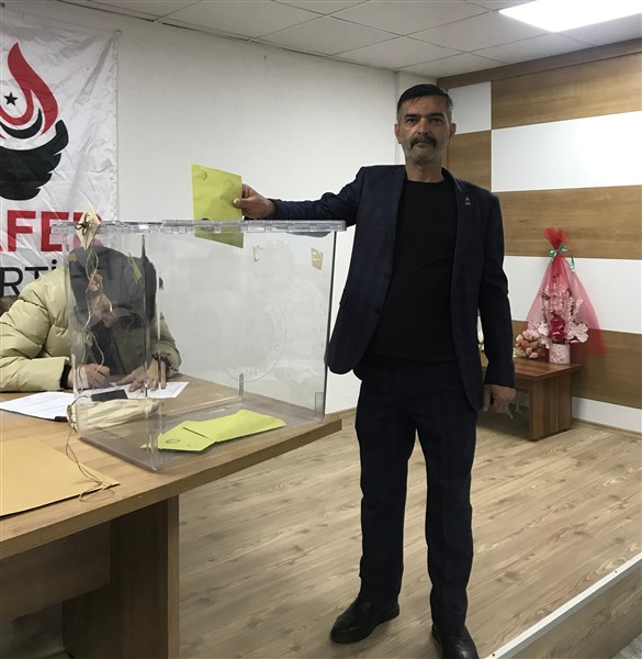Zafer Partisi Ladik İlçe Başkanı yeniden Ercan Aydın