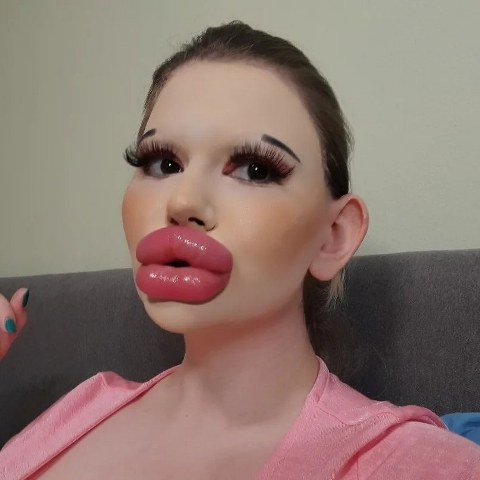 32 estetik ameliyat oldu! Bu hale geldi! Dev dudaklı kadın!