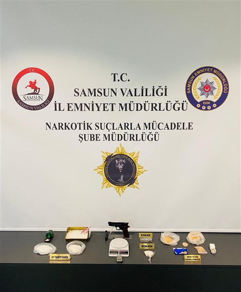 Samsun'da narkotik köpeği SAM uyuşturucu tacirlerinin planlarını bozdu