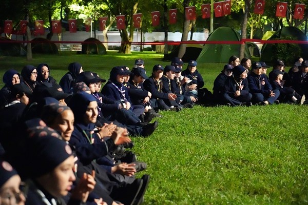 Samsun'da 15 farklı şehirden gelen izciler kampa girdi