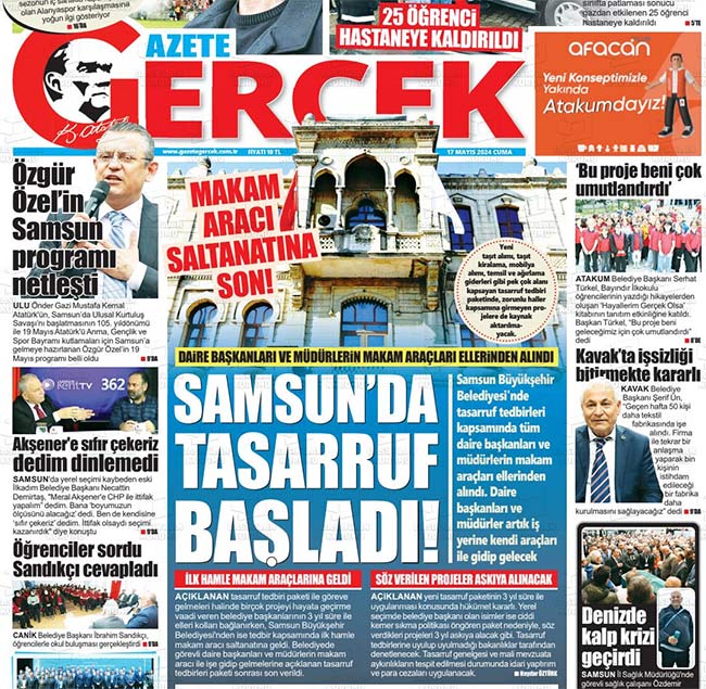 Samsun'da belediye başkanlarının seçim vaatleri tasarruf tedbirlerine takıldı