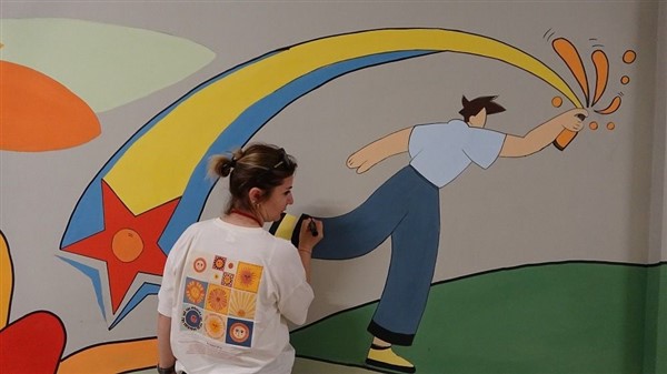 Samsun'da çocuk cezaevinde Sanat Sokağı açıldı