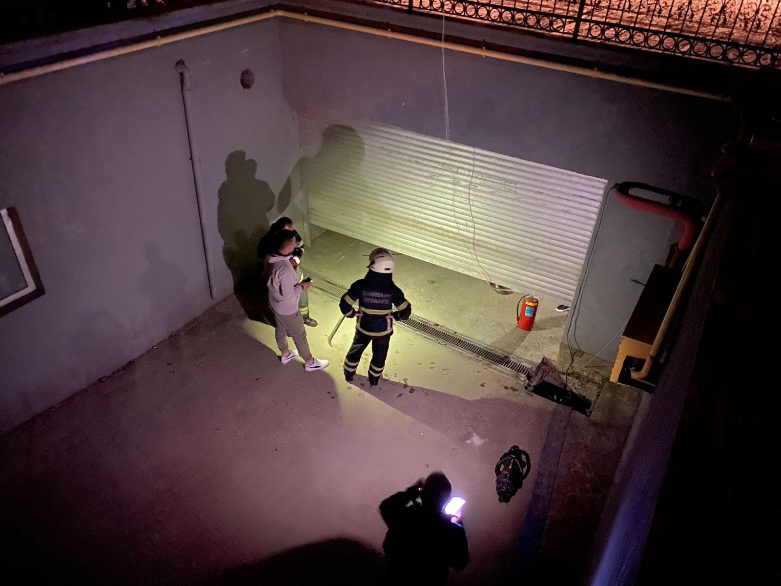 Tekkeköy Belediyesi'nde yangın çıktı