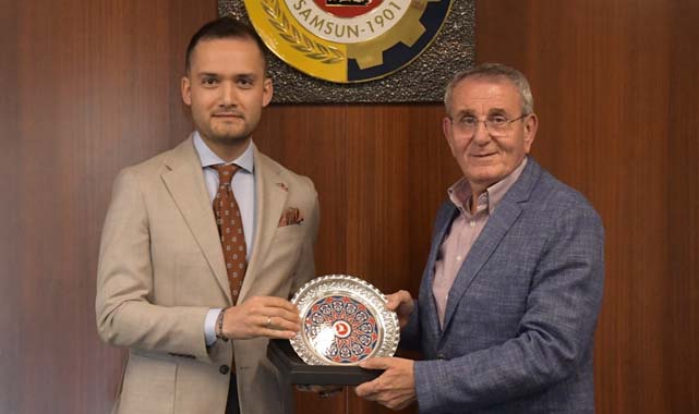 Göktuğ Dervişoğlu, Samsun TSO'yu ziyaret etti