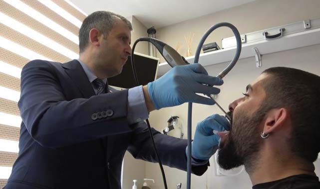 Samsun'da gırtlak kanserinde boğazı delmeden lazerli tedavi