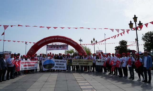 Samsun'da Ulusal Kurtuluş Mücadelesi Anma Yürüyüşü başladı