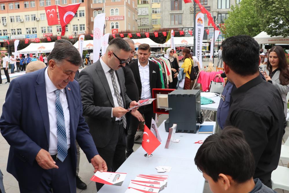 Havza’da ürün tanıtım fuarı yoğun ilgi gördü