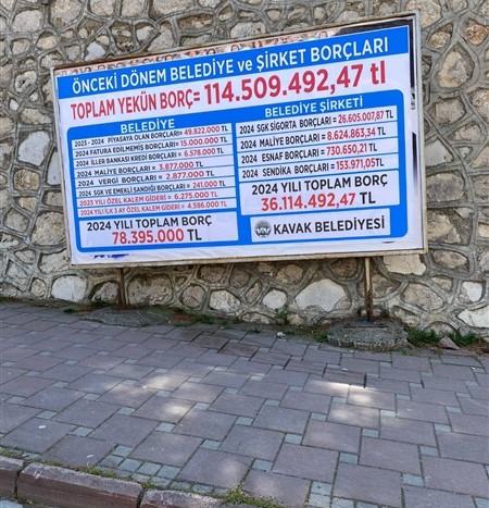 Kavak Belediyesini eski Başkan Sarıcaoğlu borç batağında bırakmış!