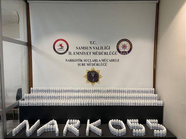 Samsun'da uyuşturucu hap operasyonu