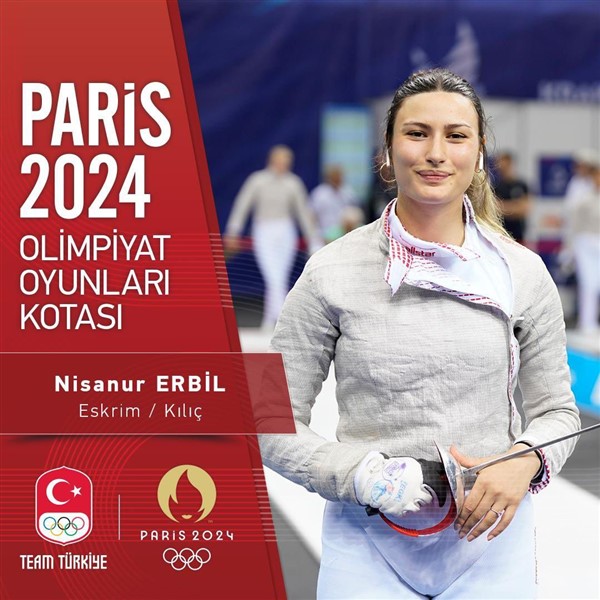 Samsunlu eskrimci Nisanur Erbil olimpiyatlara katılmaya hak kazandı