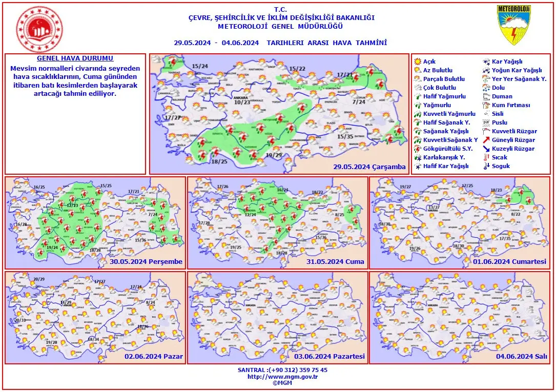 Meteoroloji açıkladı hava sıcaklıkları artacak