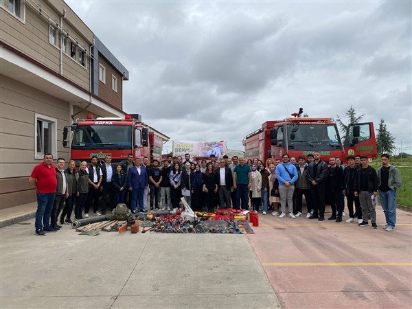 Samsun'da OMÜ öğrencilerine orman yangınlarına müdahale eğitimi verildi