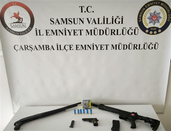 Samsun'da oğlunu tüfekle yaralayan baba yakalandı