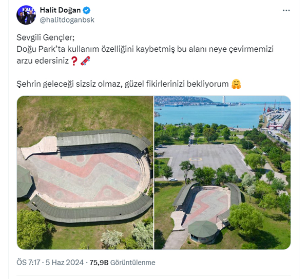 Samsun Büyükşehir Belediye Başkanı Halit Doğan Samsunlulara fikrini sordu