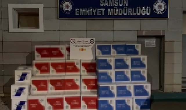 Samsun'da 1 milyon makaron ele geçirildi