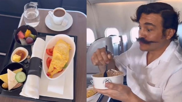 THY uçakta pilav yiyen Nedim Şahin'e uçuş yasağı uygulayacak