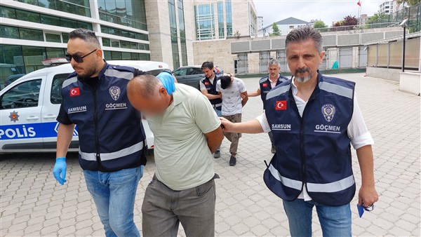 Samsun'da göçmen kaçakçıları yakalandı