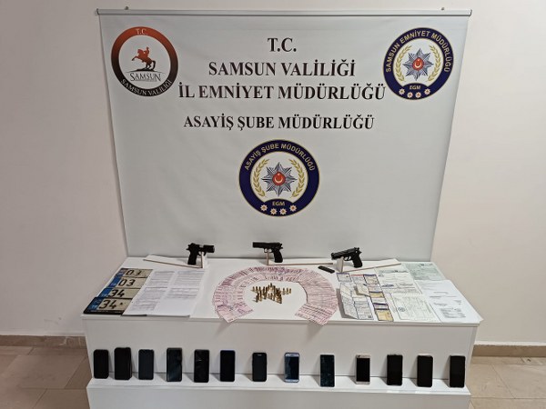 Samsun'da dev operasyon 30 kişi gözaltında