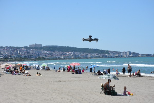 Samsun Emniyeti boğulmalara karşı vatandaşı havadan, karadan ve denizden uyardı