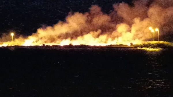 Samsunspor taraftarının meşaleli 59. kuruluş yıl dönümü kutlaması sonrası yangın