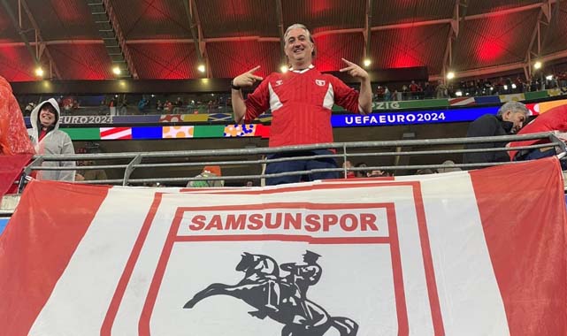 Samsunspor bayrağı her yerde