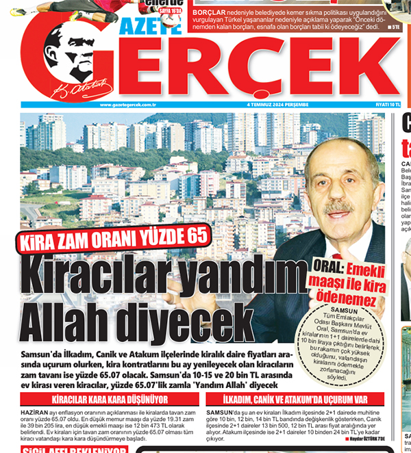 Samsun'da kiracılar yandım Allah diyecek! Kira zam oranı yüzde 65.07 olarak belirlendi