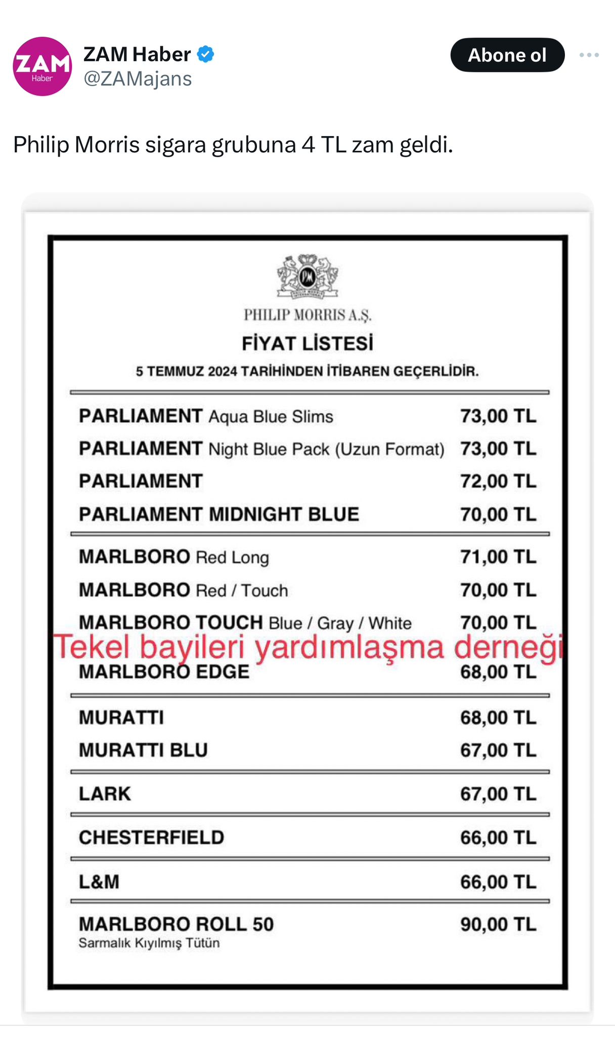 Marlboro ve Parliament içenler bu habere sevindi!