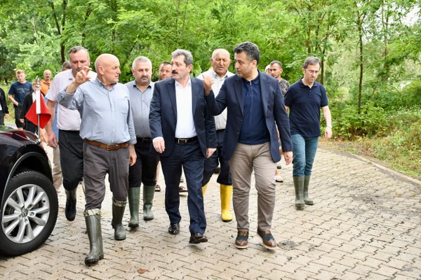 Samsun'da aşırı yağışların ardından inceleme ve koordinasyon çalışmaları